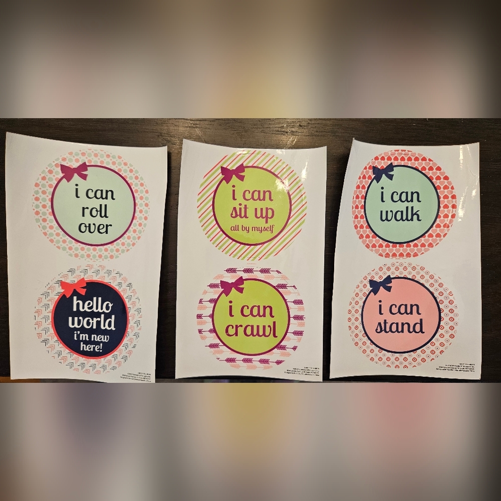 Baby Milestone Stickers Set